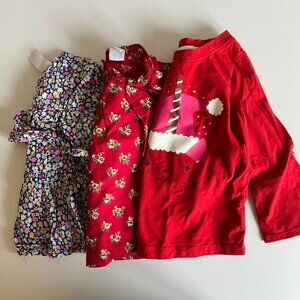 2T Toddler Girls Long Sleeve Shirts Bundle